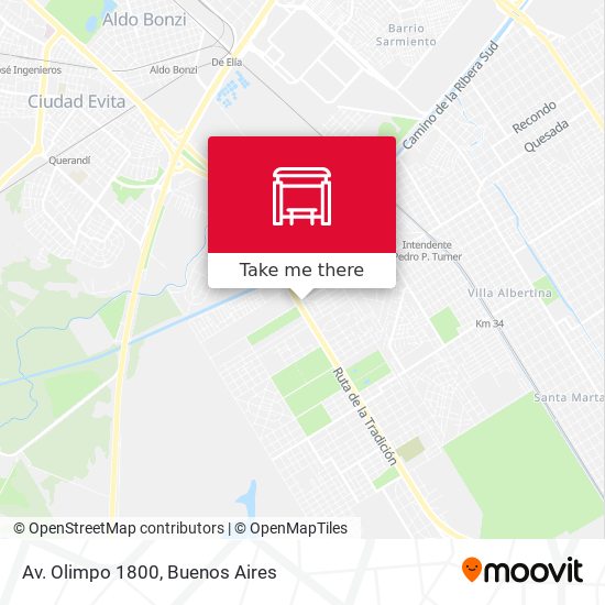 Mapa de Av. Olimpo 1800