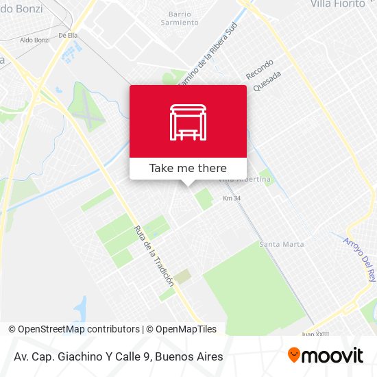 Av. Cap. Giachino Y Calle 9 map