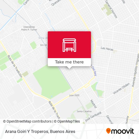 Mapa de Arana Goiri Y Troperos