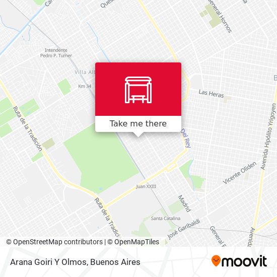 Arana Goiri Y Olmos map