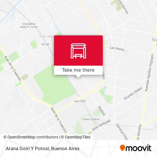 Arana Goiri Y Potosí map