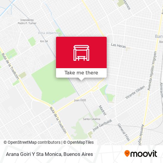 Arana Goiri Y Sta Monica map