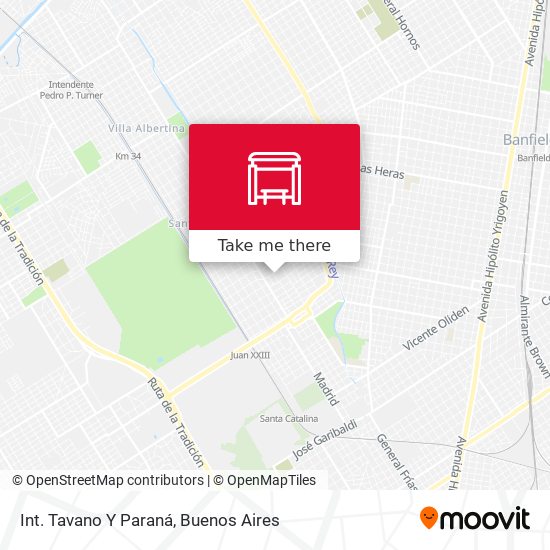 Int. Tavano Y Paraná map