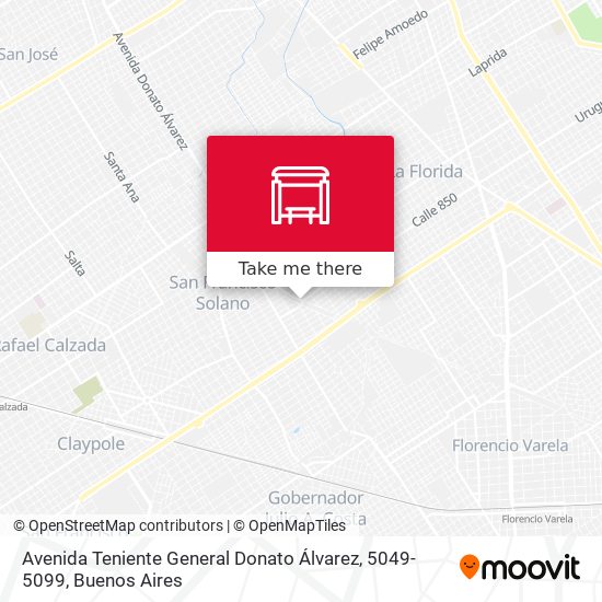 Avenida Teniente General Donato Álvarez, 5049-5099 map