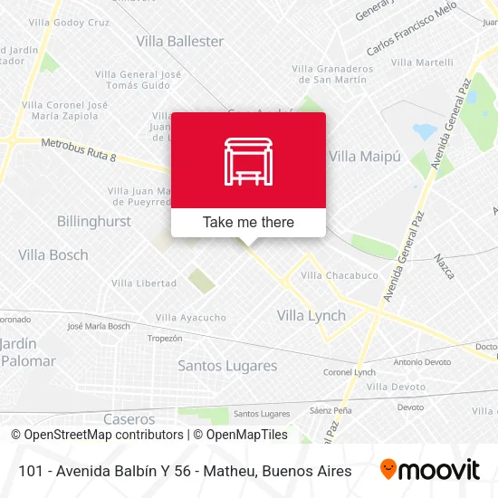 101 - Avenida Balbín Y 56 - Matheu map