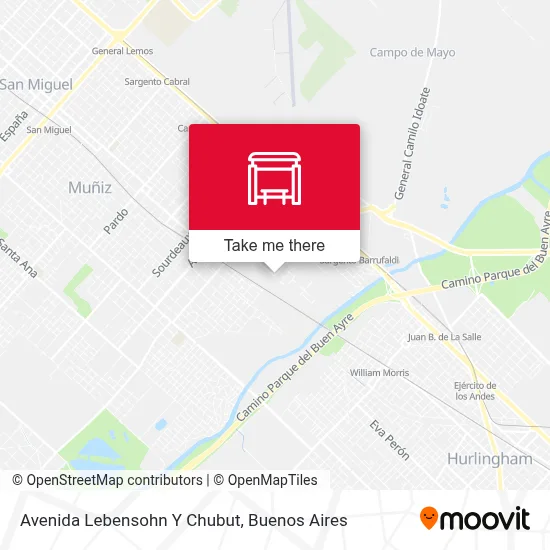 Avenida Lebensohn Y Chubut map