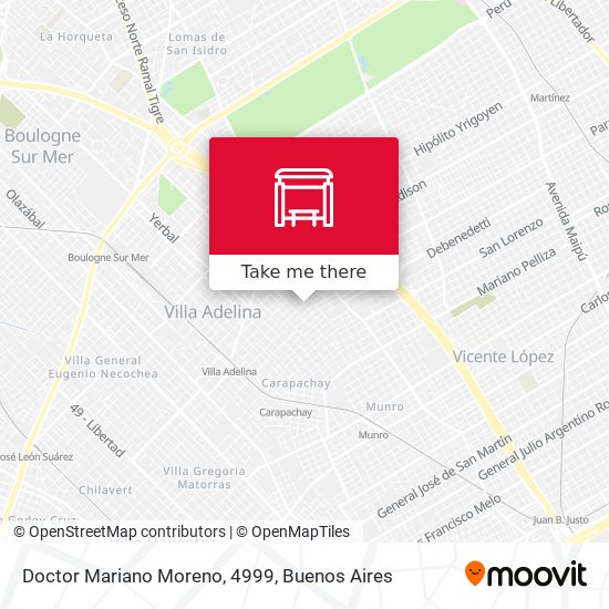Doctor Mariano Moreno, 4999 map