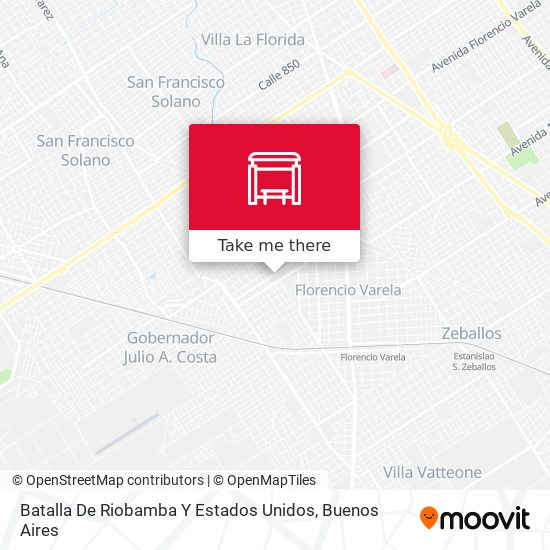 Batalla De Riobamba Y Estados Unidos map