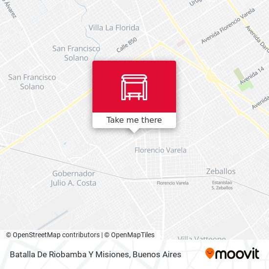 Mapa de Batalla De Riobamba Y Misiones