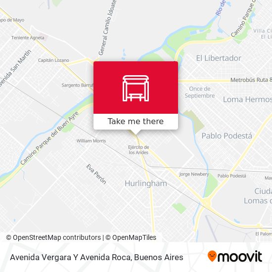 Avenida Vergara Y Avenida Roca map