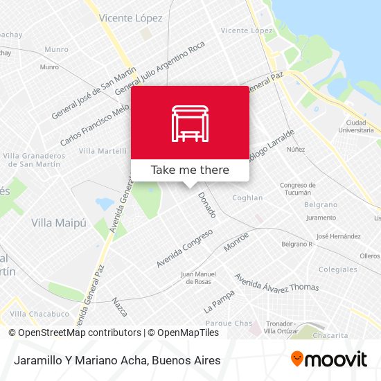 Jaramillo Y Mariano Acha map