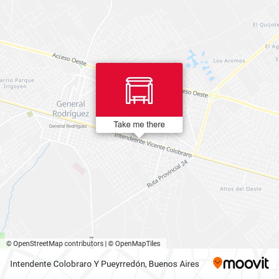 Mapa de Intendente Colobraro Y Pueyrredón