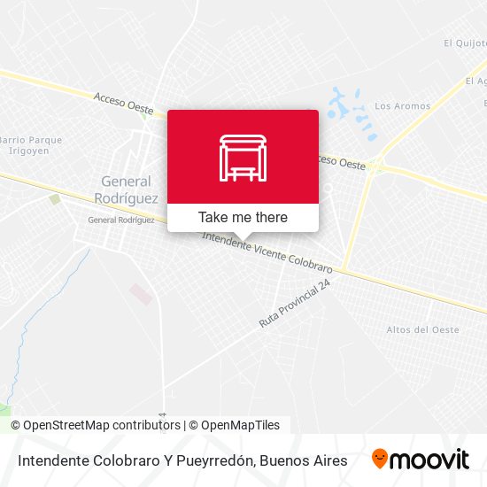 Mapa de Intendente Colobraro Y Pueyrredón