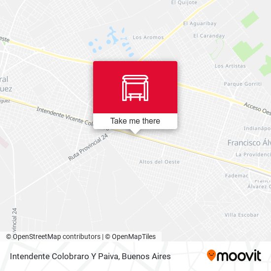 Intendente Colobraro Y Paiva map