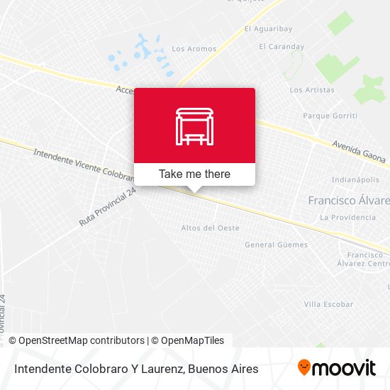 Intendente Colobraro Y Laurenz map