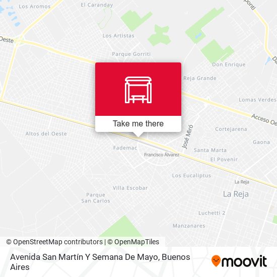 Mapa de Avenida San Martín Y Semana De Mayo