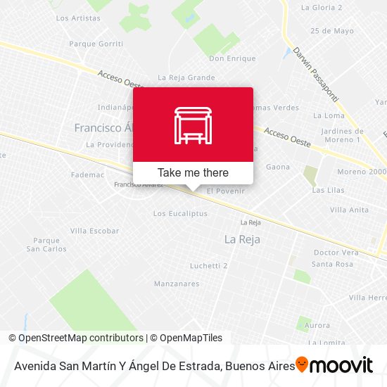 Mapa de Avenida San Martín Y Ángel De Estrada