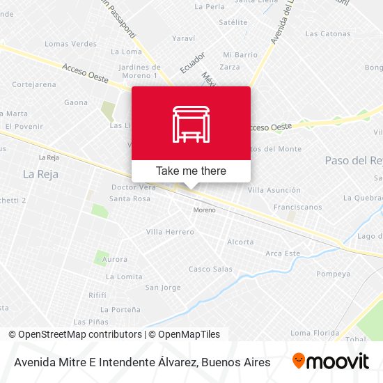 Avenida Mitre E Intendente Álvarez map