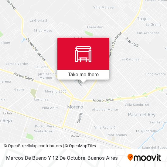 Mapa de Marcos De Bueno Y 12 De Octubre