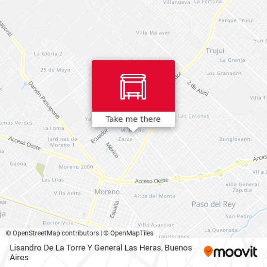 Lisandro De La Torre Y General Las Heras map