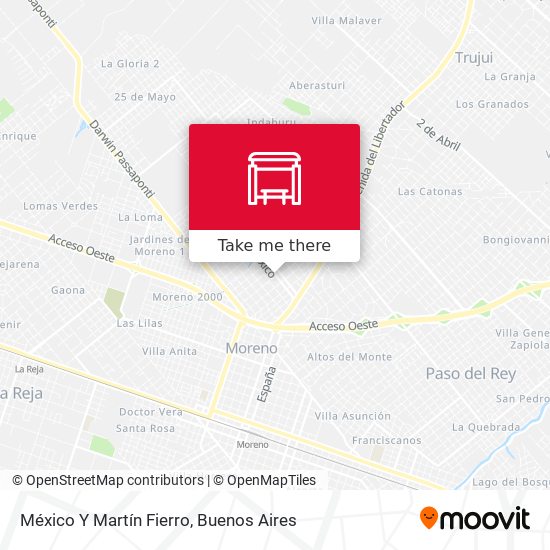México Y Martín Fierro map