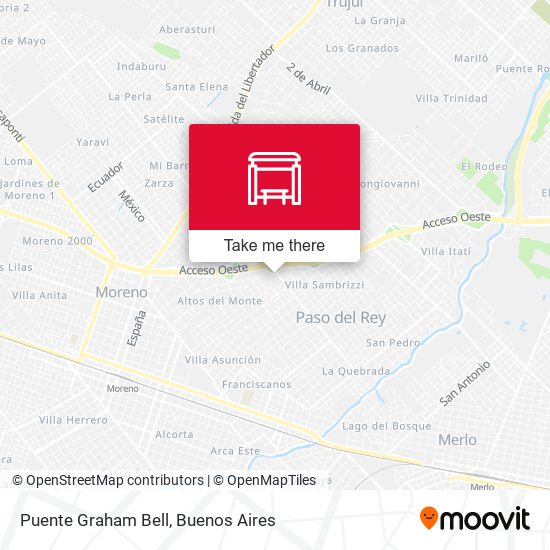 Puente Graham Bell map