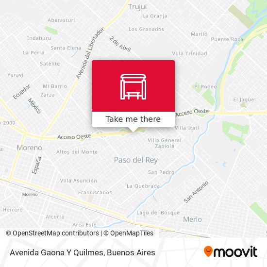 Avenida Gaona Y Quilmes map