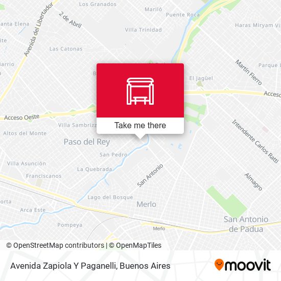 Mapa de Avenida Zapiola Y Paganelli