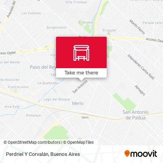 Perdriel Y Corvalán map