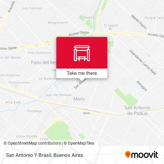 Mapa de San Antonio Y Brasil