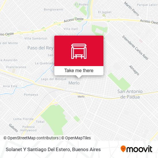 Solanet Y Santiago Del Estero map