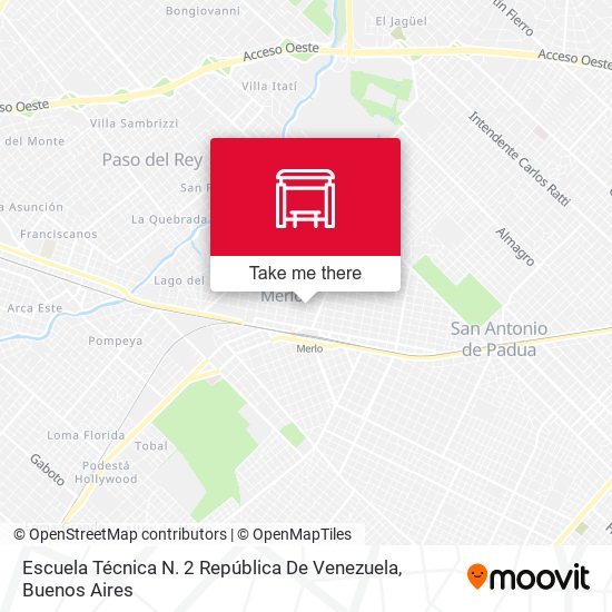Escuela Técnica N. 2 República De Venezuela map