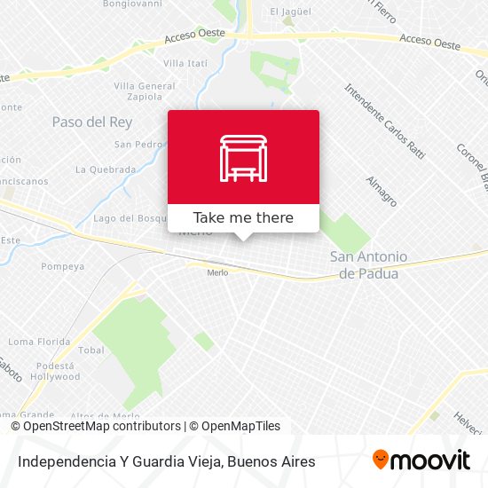 Independencia Y Guardia Vieja map