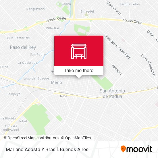 Mariano Acosta Y Brasil map