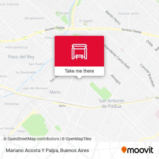 Mariano Acosta Y Palpa map