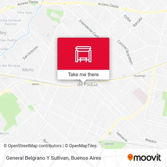 General Belgrano Y Sullivan map