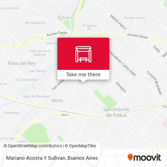 Mariano Acosta Y Sullivan map