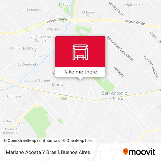 Mariano Acosta Y Brasil map