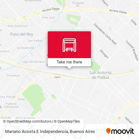 Mapa de Mariano Acosta E Independencia