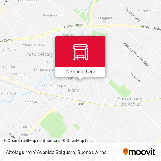 Altolaguirre Y Avenida Salguero map