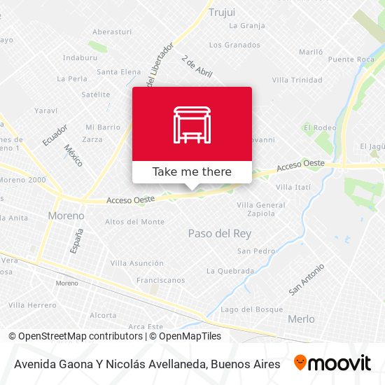 Mapa de Avenida Gaona Y Nicolás Avellaneda
