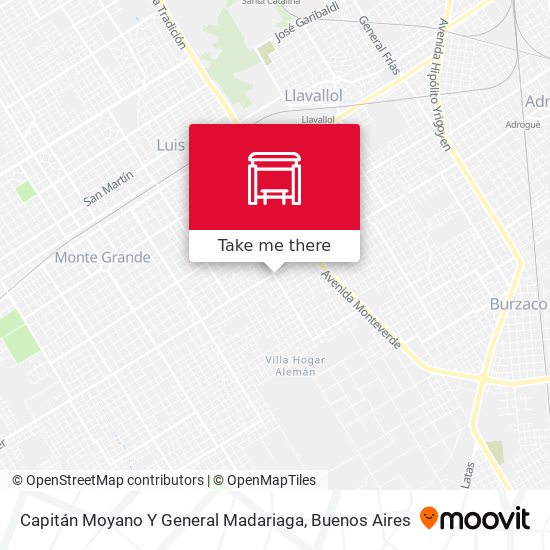 Capitán Moyano Y General Madariaga map