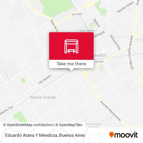 Mapa de Eduardo Arana Y Mendoza