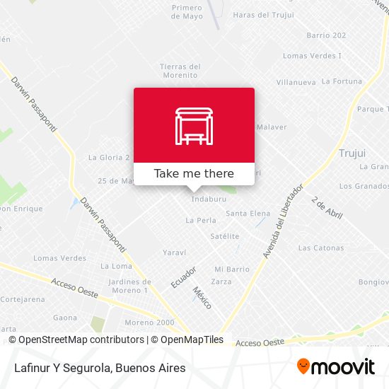 Lafinur Y Segurola map