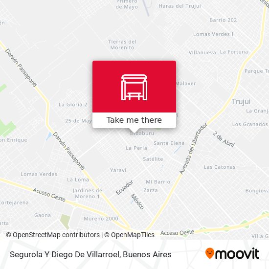 Segurola Y Diego De Villarroel map