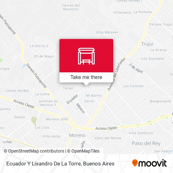 Mapa de Ecuador Y Lisandro De La Torre