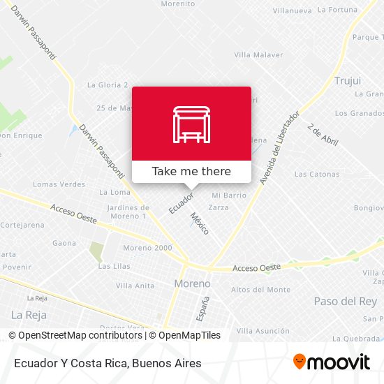Ecuador Y Costa Rica map