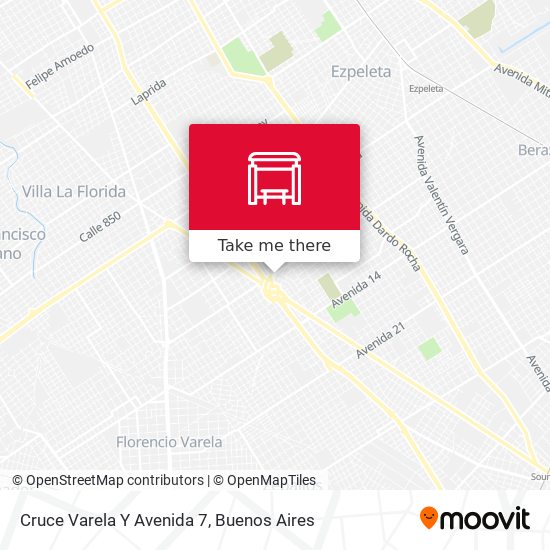Mapa de Cruce Varela Y Avenida 7