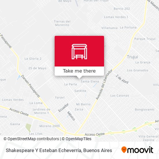 Mapa de Shakespeare Y Esteban Echeverría