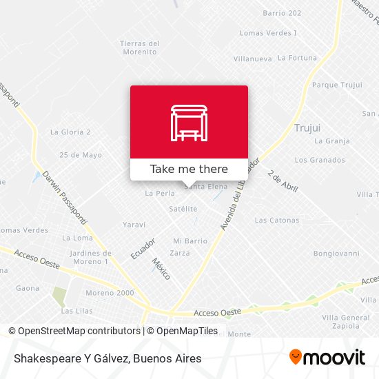 Shakespeare Y Gálvez map